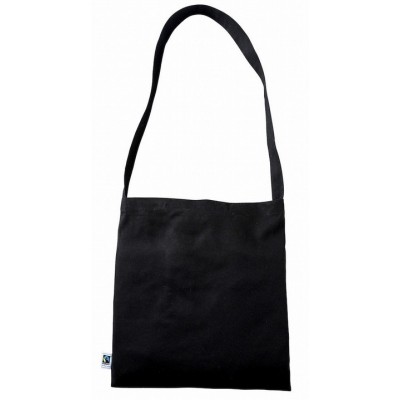 FairTrade Black Cotton Messenger Bag